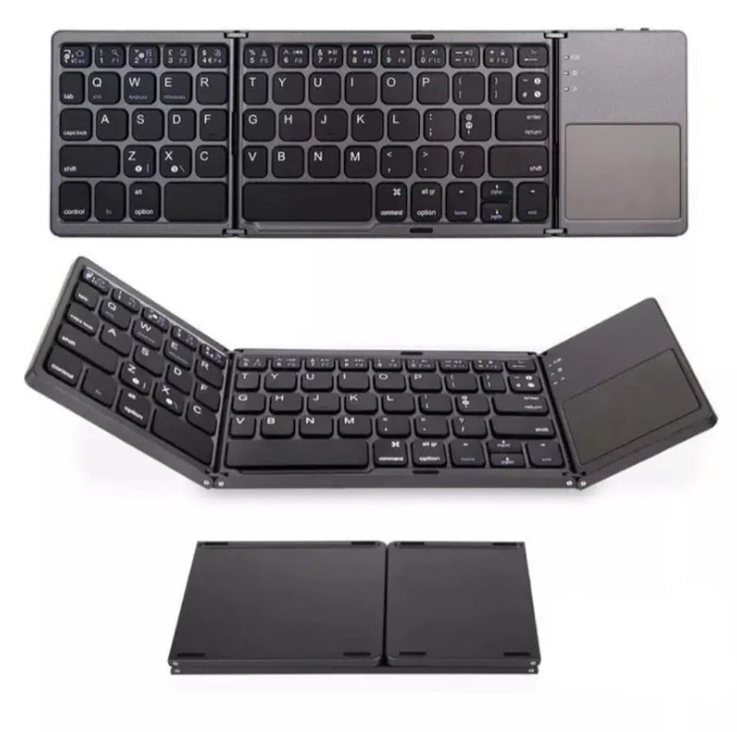 Foldable Bluetooth Keyboard with Touchpad