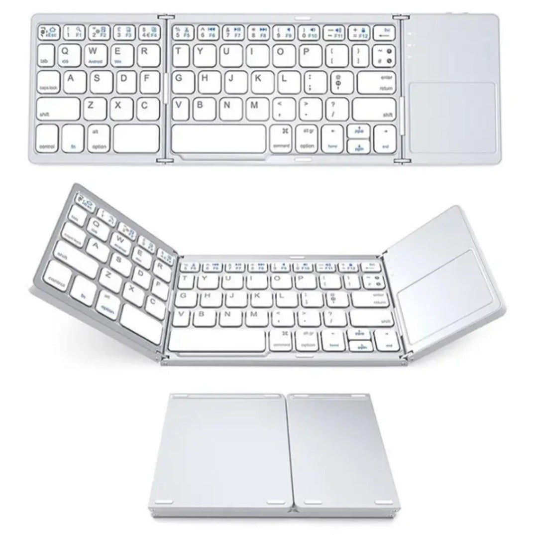 Foldable Bluetooth Keyboard with Touchpad