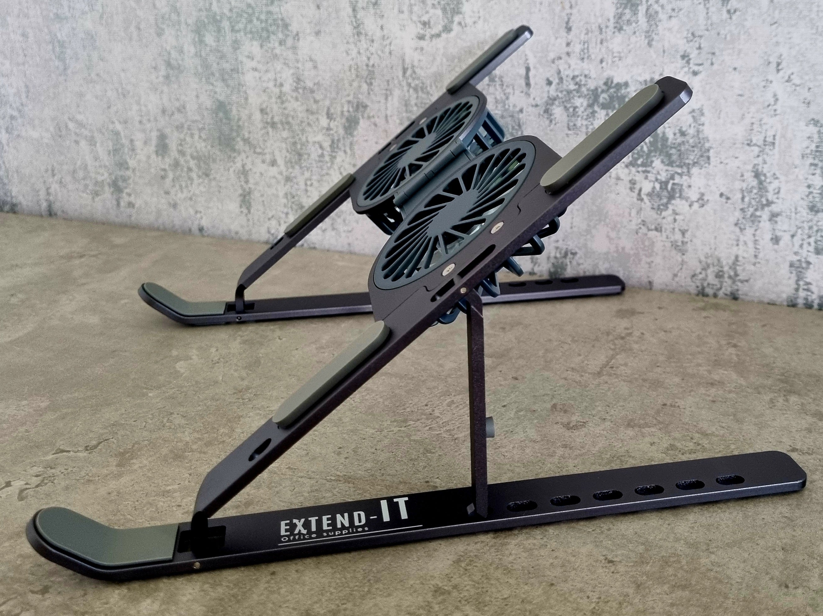 Portable Laptop Stand with Multifunctional Alloy Cooling Fans