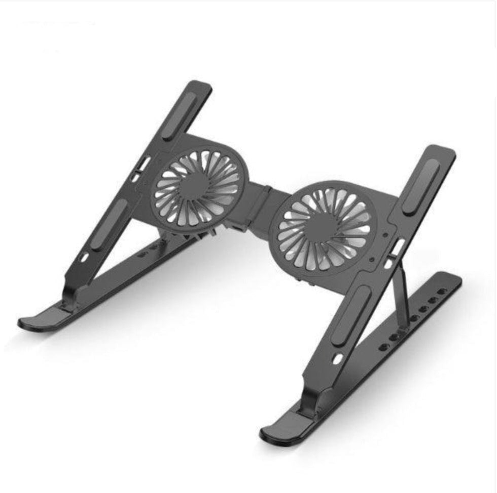 Portable Laptop Stand with Multifunctional Alloy Cooling Fans